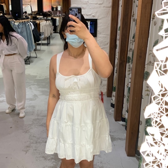 Aritzia Sunday Best Martine Poplin Dress in white NWOT - Picture 2 of 7